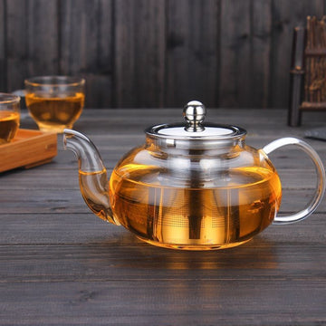 Heat-Resistant Glass Teapot