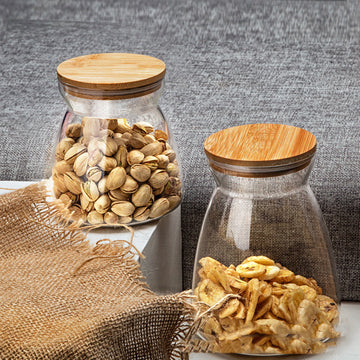 Bamboo Glass Food Sealed Jar