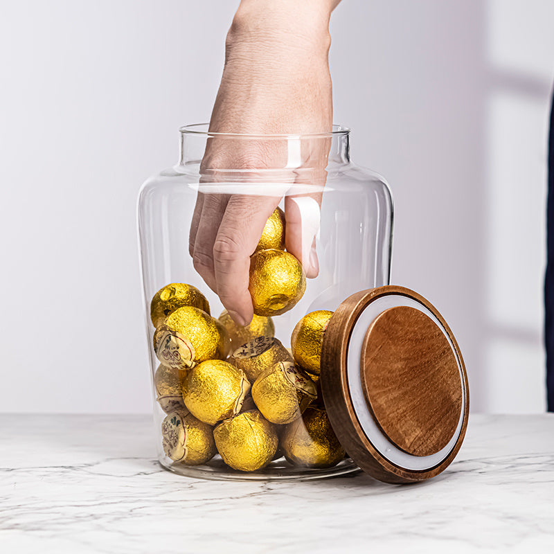 Cork-Sealed Food Glass Jar